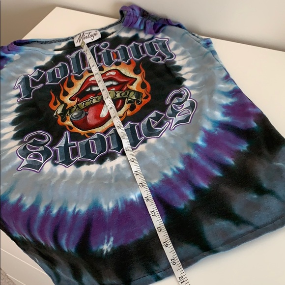 Vintage Reworked Rolling Stones Tie Dye Tank - Picture 8 of 9